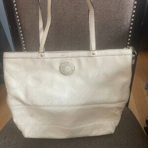 Coach Patent Leather Double Handle Bag